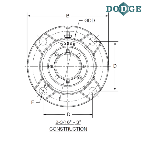 069647 DODGE - F4R-IP-211RE
