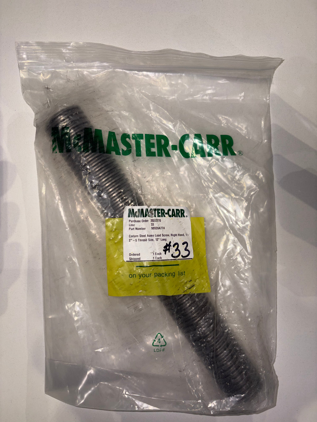 Submit your RFQ for McMaster-Carr