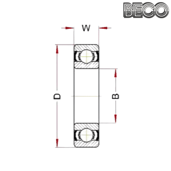 6303 BHTS 2RS C4 VT 200° BECO