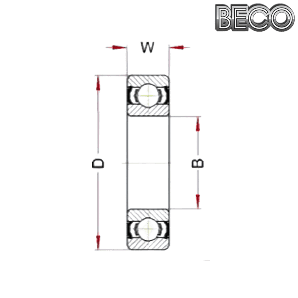 6310 BHTS 2RS C4 VT 220° BECO