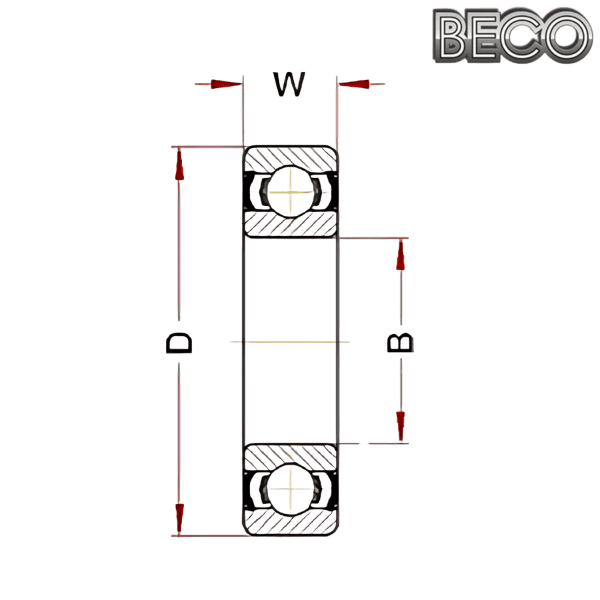 6003 BHTS 2RS VT 250°-280° BECO