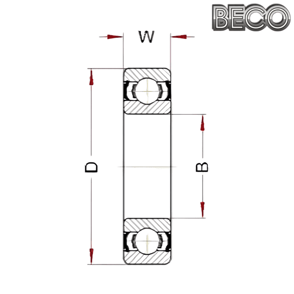 6004 BSS 2RS C3 VT 180° BECO