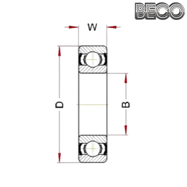 6003 BHTS ZZ 350° Beco Plus