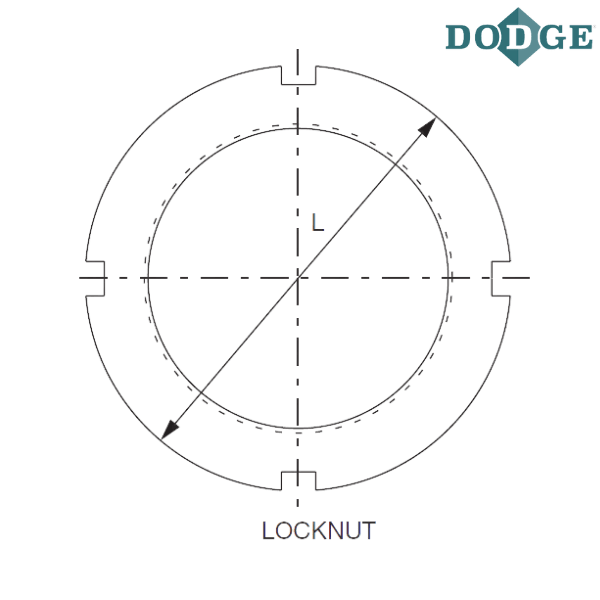 041070 DODGE - AN36 LOCKNUT