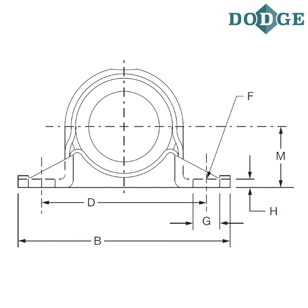 033693 DODGE - P2B-LM8-100