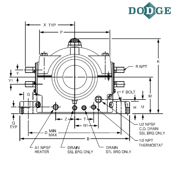 132955 DODGE - 5 7/16 PLXC LINER ASSEMBLY
