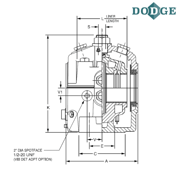 132383 DODGE - 5 7/16 SLV RTL EXPANSION PILLOW BLOCK