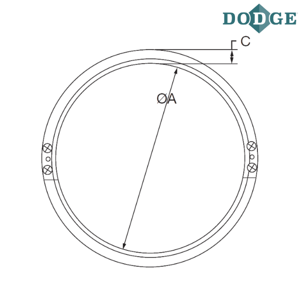 134806 DODGE - #8 SLV RXT COL OIL RING