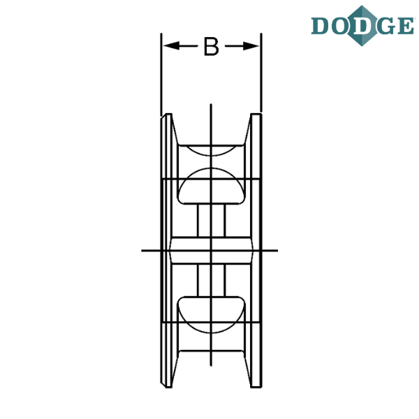 010048 DODGE - 3 15/16 SOLID IRON COLLAR