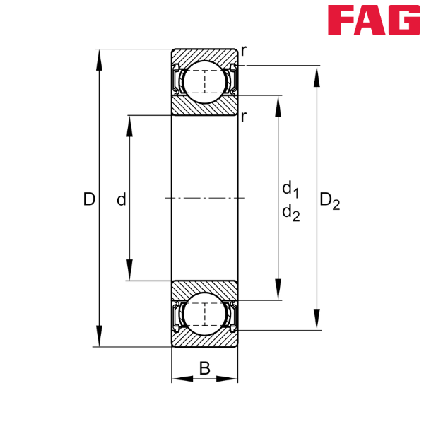 6000-2RSR-NR-HLC FAG
