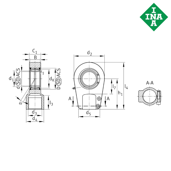 GIHRK110-UK-2RS-B INA