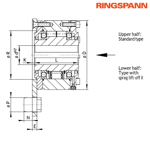 BC 45 SX RINGSPANN