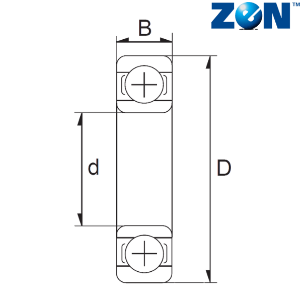 S6204-2RS-CB ZEN