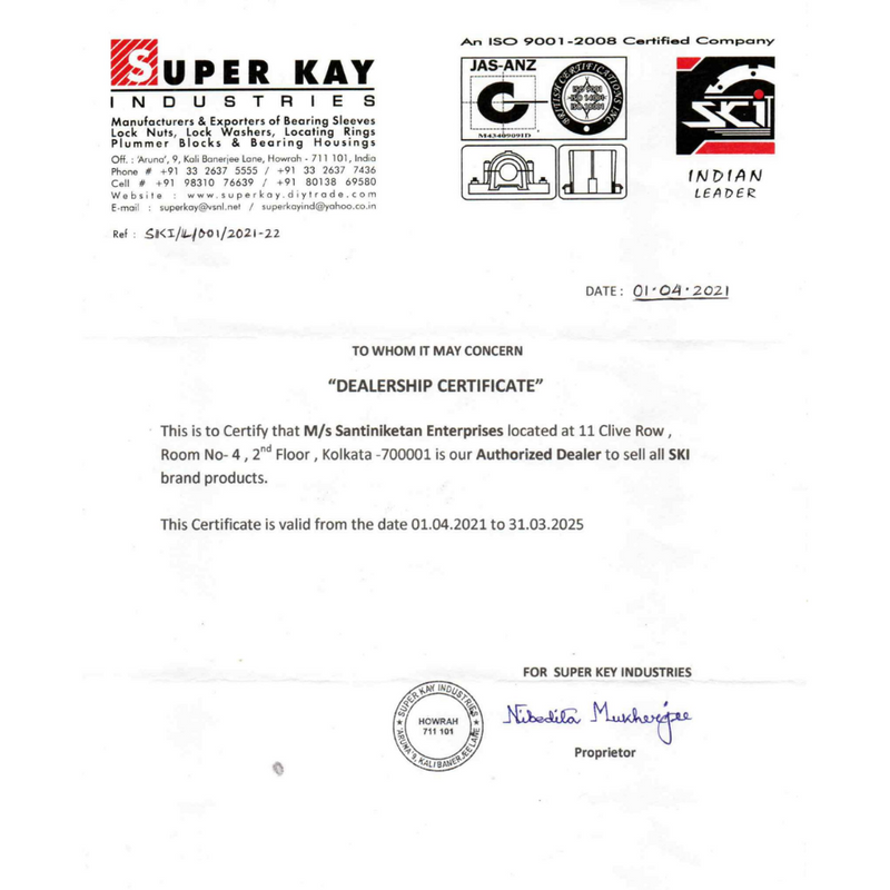 SKI KM 0 Lock Nut/Shaft Nut/Extraction Nut